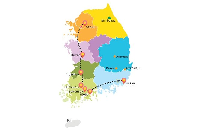 3-Day Korea Western course by K-shuttle Tour from Seoul to Busan - Quick hits