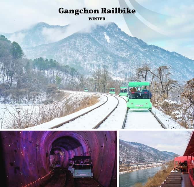 Eobi Ice Valley & Nami & Railbike & Petite & Morning Calm - Namiseom (Nami Island): winter paths, riverside views, and drama-famous trees
