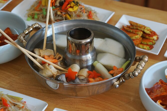 K-food cooking Japchae Mandu Tteokbokki & Fishcake - The Dessert Slot: Yakgwa and More, Based on Season