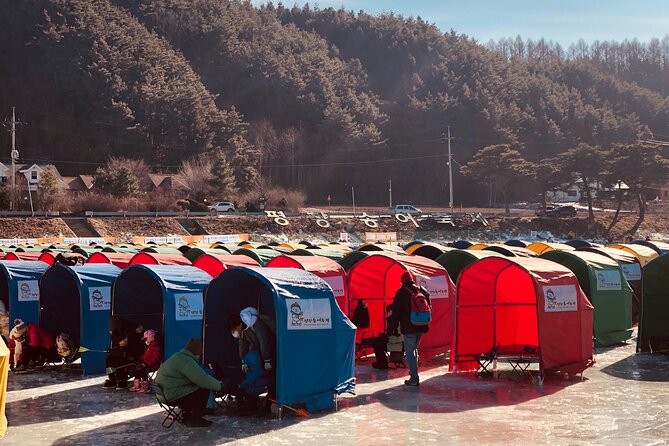 Korea Winter Ice Fishing Festival (Pyeongchang Trout Festival) - What’s actually included: tent, folding chair, and fishing gear