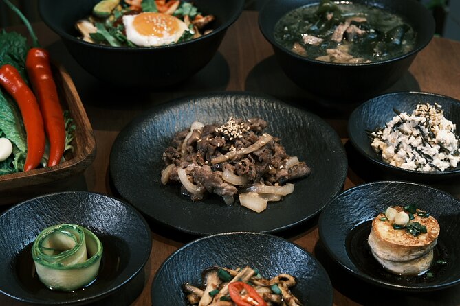 Korean Cooking Class Full Meal with BBQ on an All in One Table - The Welcome Tea and the Rhythm of Korean Meals