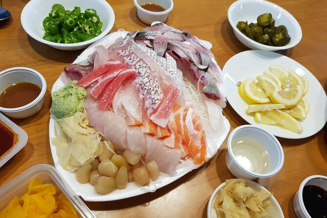 Noryangjin Fish Market Dinner - What you eat: included dinner, plus the crab/lobster line