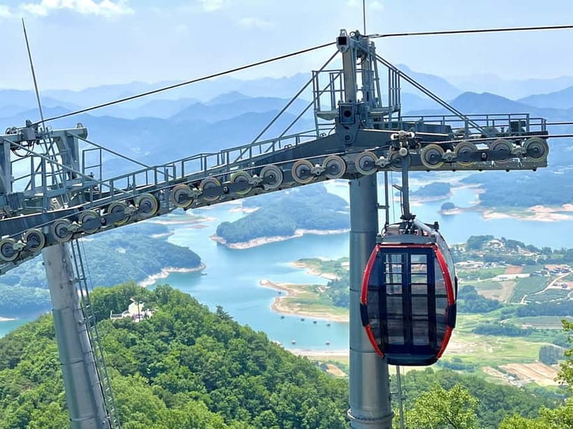 Seoul: Chungju Cruise, Cable Car & Cave Kayak Adventure Tour - Cheongpung Cable Car: panoramic views with a built-in break