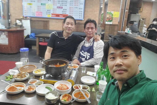Seoul Food n Night view with Local Korean BBQ dinner Hongdae st. - Ikseon-dong Hanok Street: old architecture in a night-walk format