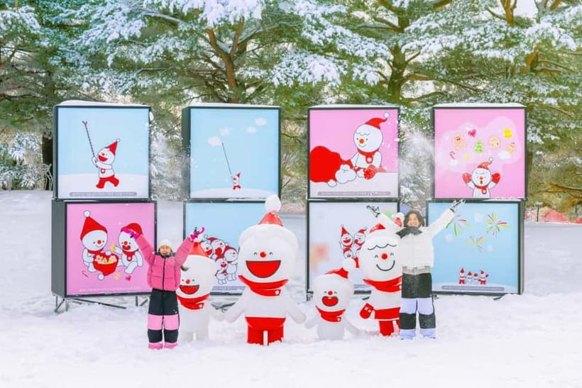 Seoul: SnowyLand in Vivaldi Park with Nami or Alpaca - Gondola + snow playground for kids: what the warm clothes really change