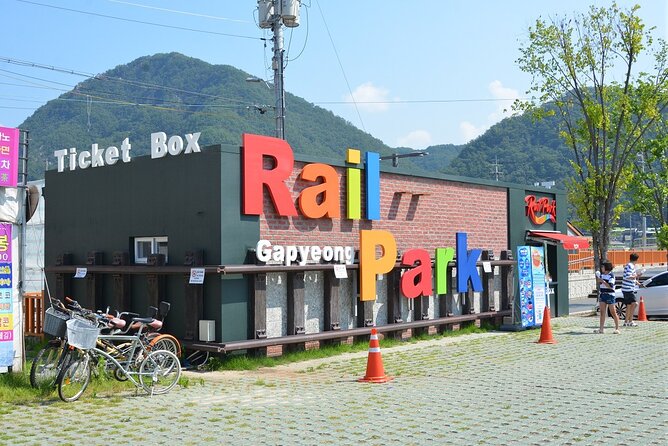 Special Private Tour Nami Island, Rail Bike, Petite France - Gangchon Rail Bike at Gangchon Rail Park: motion, the zelkova tunnel, and river views