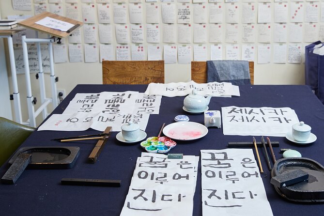 Write a Meaningful Korean Calligraphy Scroll in Insadong - Insadong Studio Time: a focused break from Seoul’s pace