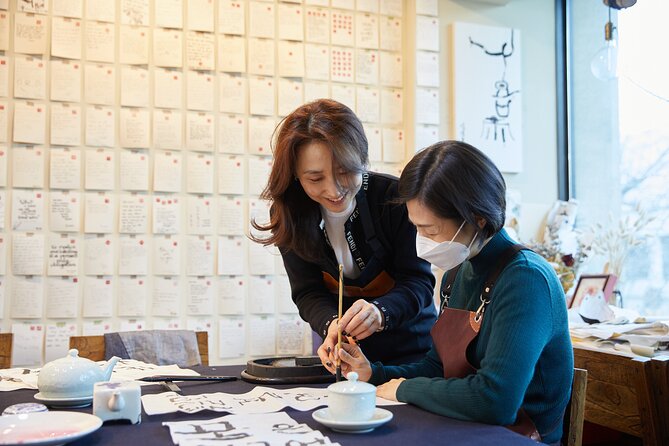 Write a Meaningful Korean Calligraphy Scroll in Insadong - The 90-minute flow: strokes, practice names, then your own phrase